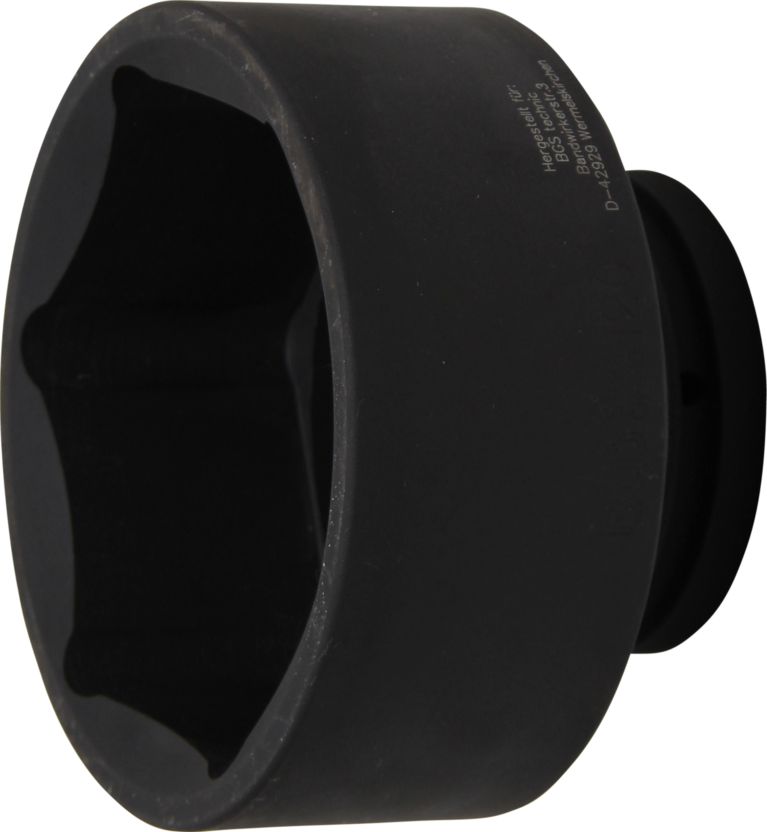 Bild von BGS, Steckschlüssel + Stecknuss, Kraft-Steckschlüssel-Einsatz Sechskant Antrieb Innenvierkant 25 mm (1") SW 120 mm (120 mm)
