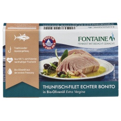 Bild von Fontaine - Thunfisch - Echter Bonito in Bio-Olivenöl - 120 g - 10er Pack