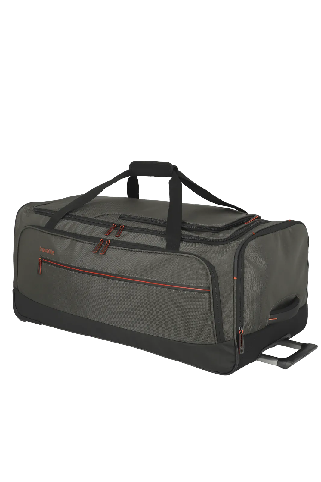 Bild von travelite Crosslite Rollenreisetasche L  in Oliv (97 Liter), Reisetasche mit Rollen