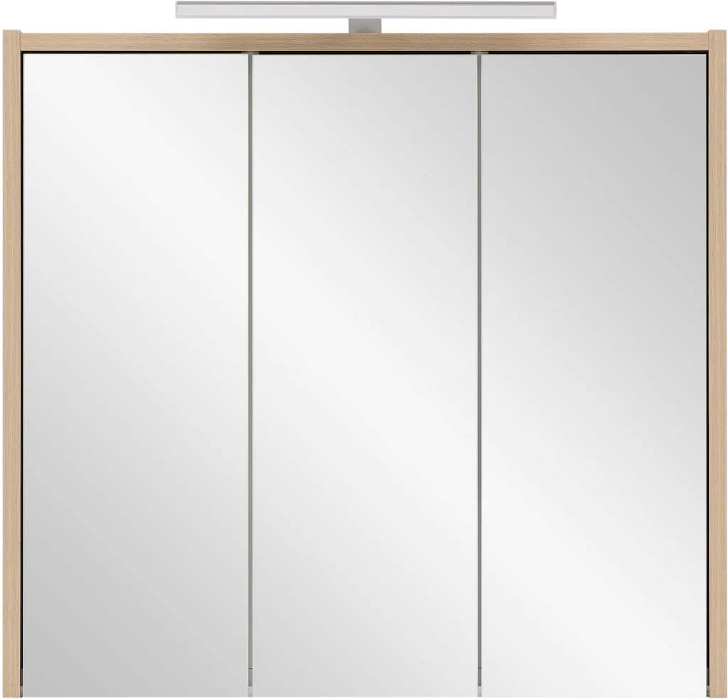 Bild von Spiegelschrank  Enns ¦ holzfarben ¦ Maße (cm): B: 65 H: 64 T: 16 Badezimmer > Badschränke > Spiegelschränke - Sconto