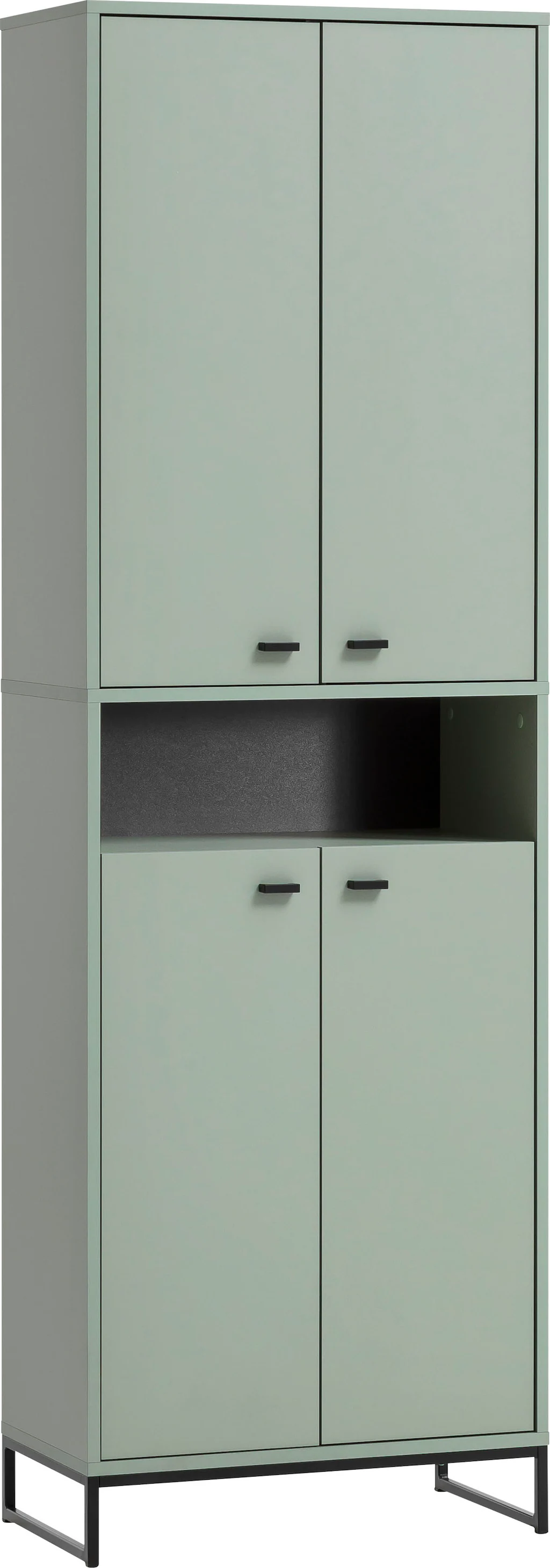 Bild von SCHILDMEYER Schuhschrank »Janne«, BxHxL: 33 x 185,5 x 60,2 cm, pistaziengrün, Holzwerkstoff melaminbeschichtet - gruen