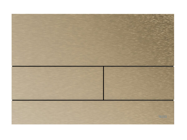 Bild von TECE WC-Betätigungsplatte TECEsquare II Metall für Zweimengentechnik, 92408, Farbe: Nickel gebürstet PVD (mit Anti-Fingerprint)