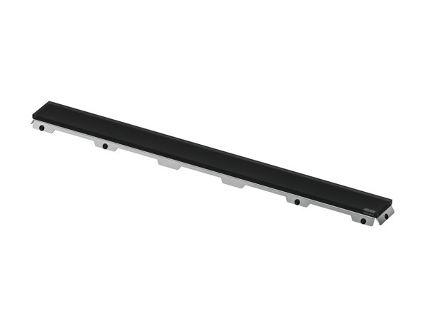 Bild von TECEdrainline Glasabdeckung, für Duschrinne, schwarz satiniert, 60, Ausführung: Nennlänge: 700mm
