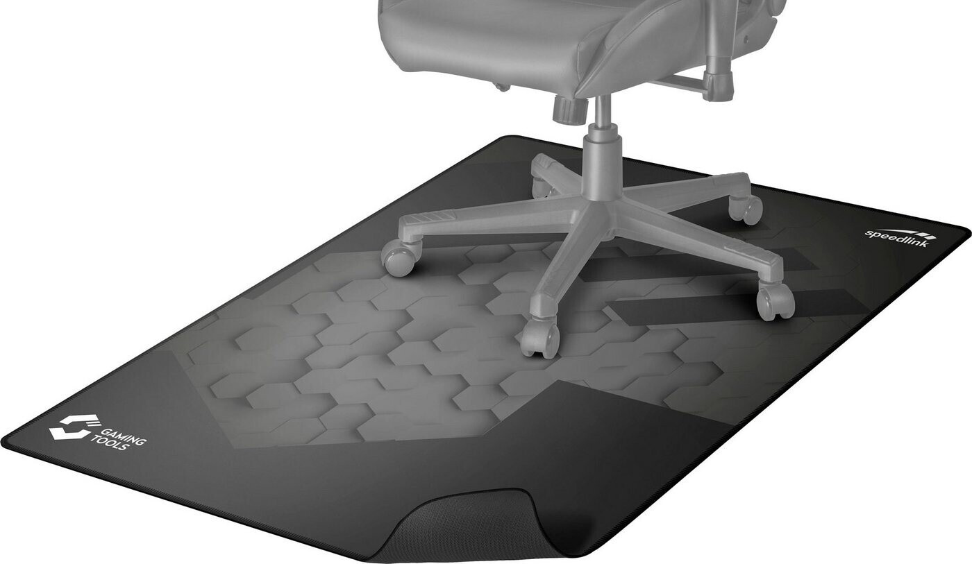 Bild von Speedlink GROUNID Floorpad - Bodenschutzmatte, Fußbodenschutz für Bürostuhl, Schreibtischstuhl, Gaming Stuhl, Unterlage, textile Oberfläche, Anti-Rutsch, 120x100cm, schwarz