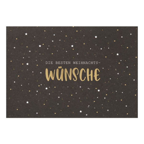 Bild von Perleberg Grußkarten Weihnachten - Black & Gold