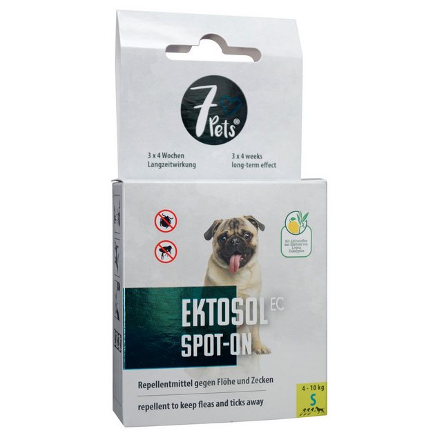 Bild von 7Pets Zeckenschutzmittel Ektosol EC Spot-On für Hunde, S - 3x 1,2 ml