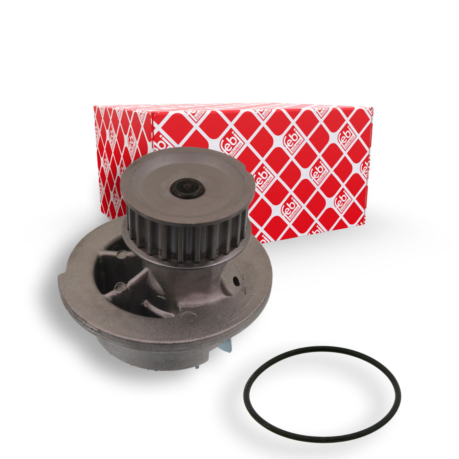 Bild von FEBI BILSTEIN 04728 Wasserpumpe Kühlmittelpumpe, Kühlwasserpumpe 23 Aluguss mit Dichtring Metall OPEL: Astra G CC, Corsa C Hatchback