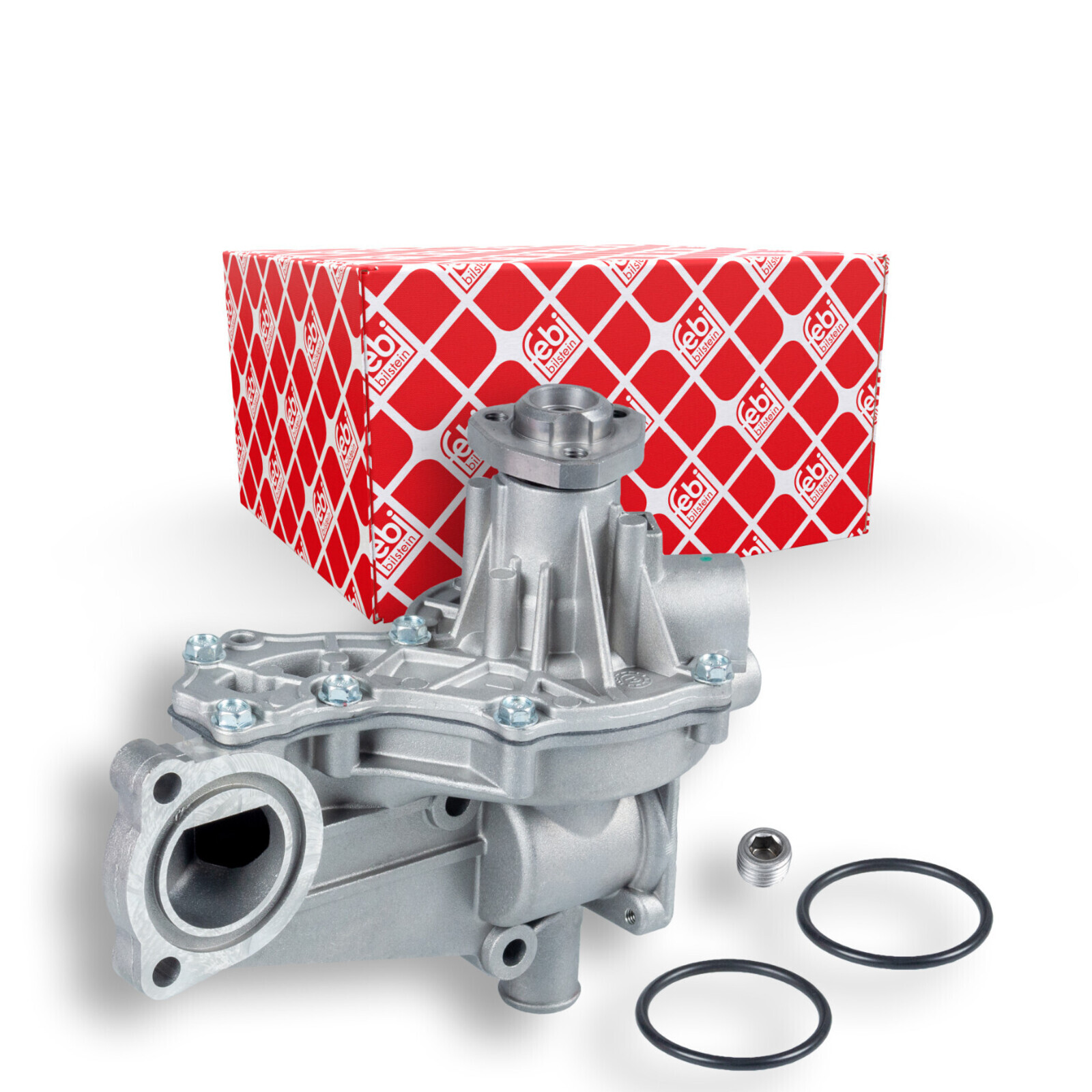 Bild von FEBI BILSTEIN 09800 Wasserpumpe Kühlmittelpumpe, Kühlwasserpumpe Aluguss mit Dichtringen Kunststoff AUDI: A4 B5 Saloon, A4 B5 Avant