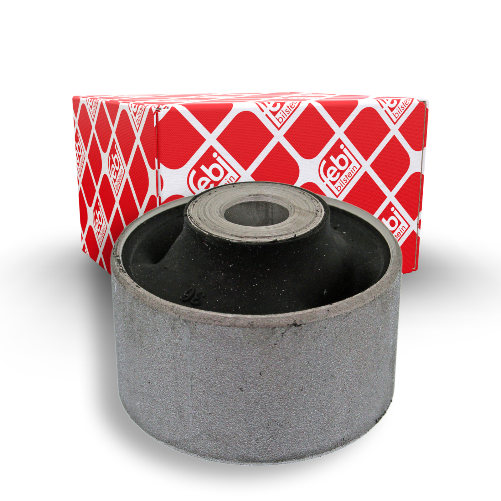 Bild von FEBI BILSTEIN 10019 Querlenkerlager Querlenkerbuchse, Querlenkergummi, Querlenker Gummilager Vorderachse links, oben, Vorderachse rechts Gummi