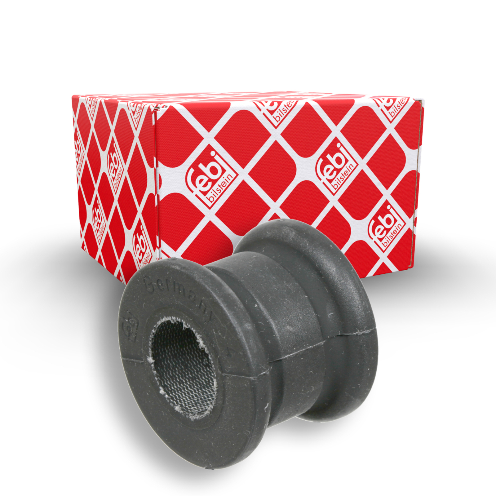 Bild von FEBI BILSTEIN 14952 Stabigummis Stabilager, Stabilisatorlager, Lagerung, Stabilisator Vorderachse, außen Gummi, Gummi mit Gewebeeinlage 22,5