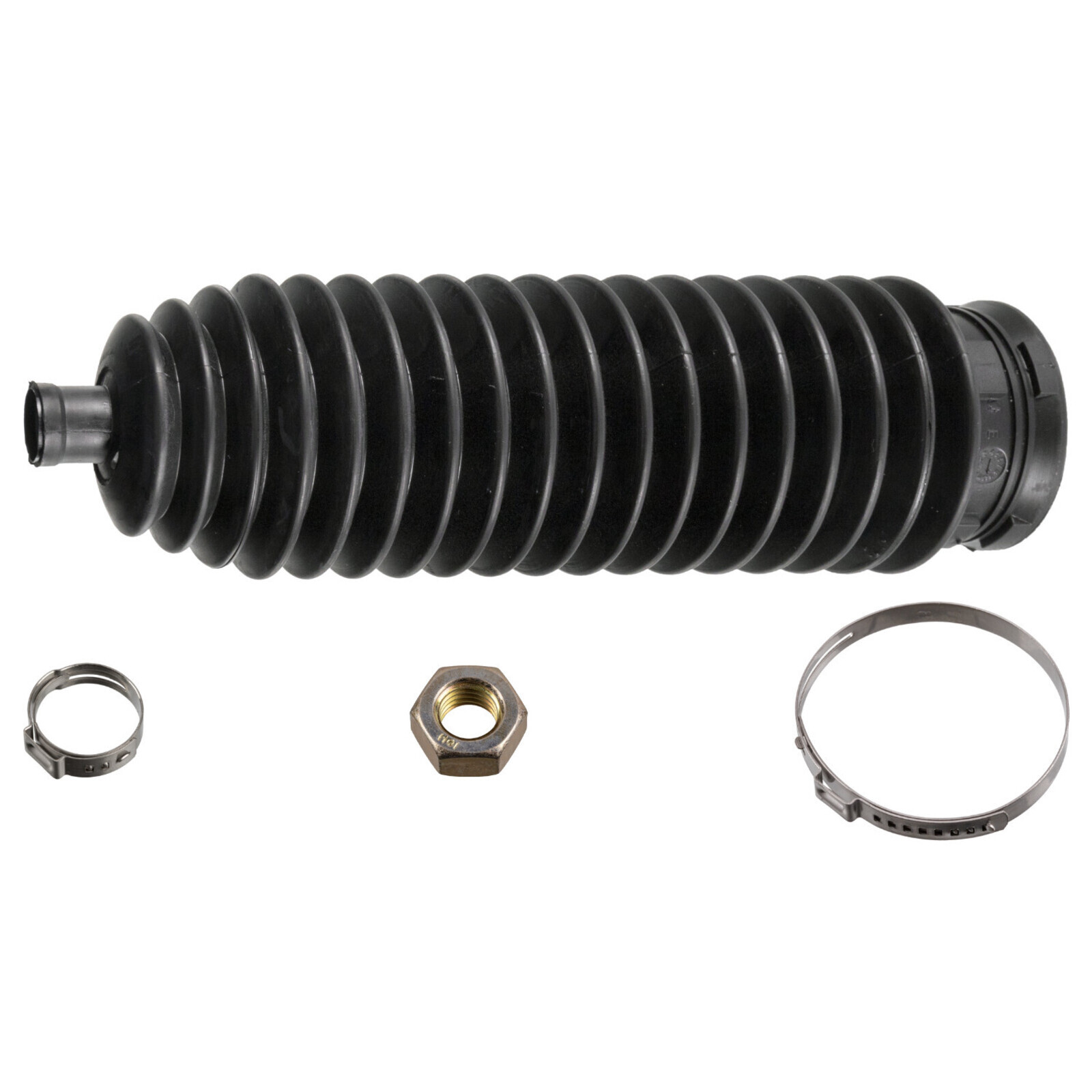 Bild von FEBI BILSTEIN 22541 Faltenbalgsatz, Lenkung Vorderachse links, Vorderachse rechts Thermoplast mit Mutter, mit Schellen