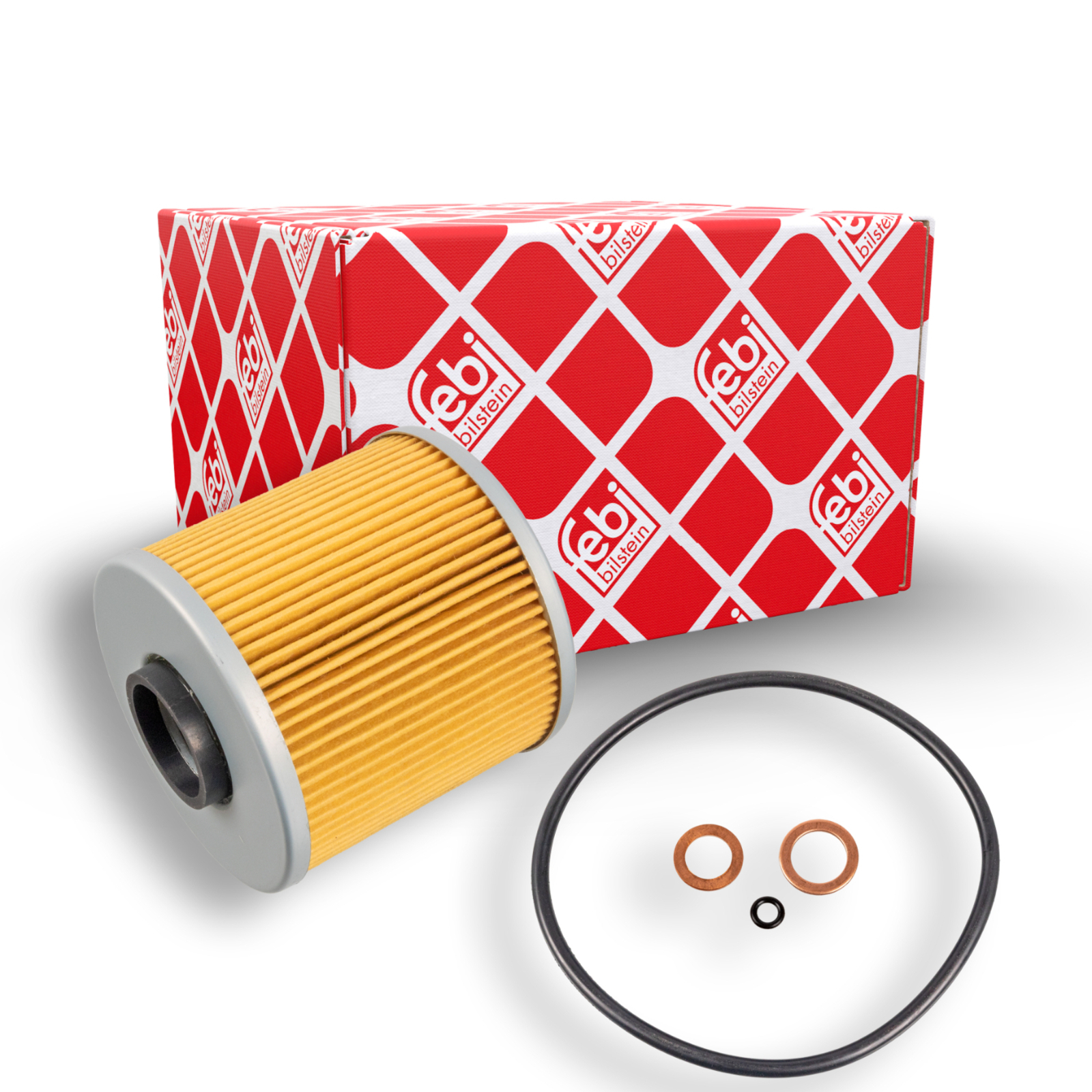 Bild von FEBI BILSTEIN 26803 Ölfilter Motorölfilter, Filter für Öl mit Dichtring mit Dichtringen Filtereinsatz BMW: 3 Saloon, 3 Convertible, 3 Coupe