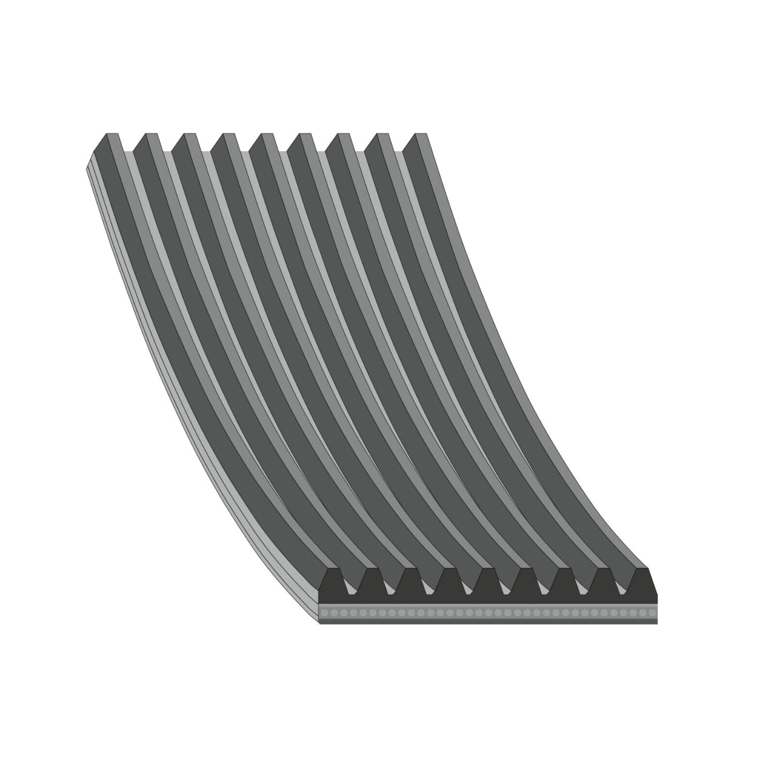 Bild von FEBI BILSTEIN 29096 Keilrippenriemen 2835 9 EPDM (Ethylen-Propylen-Dien-Kautschuk)
