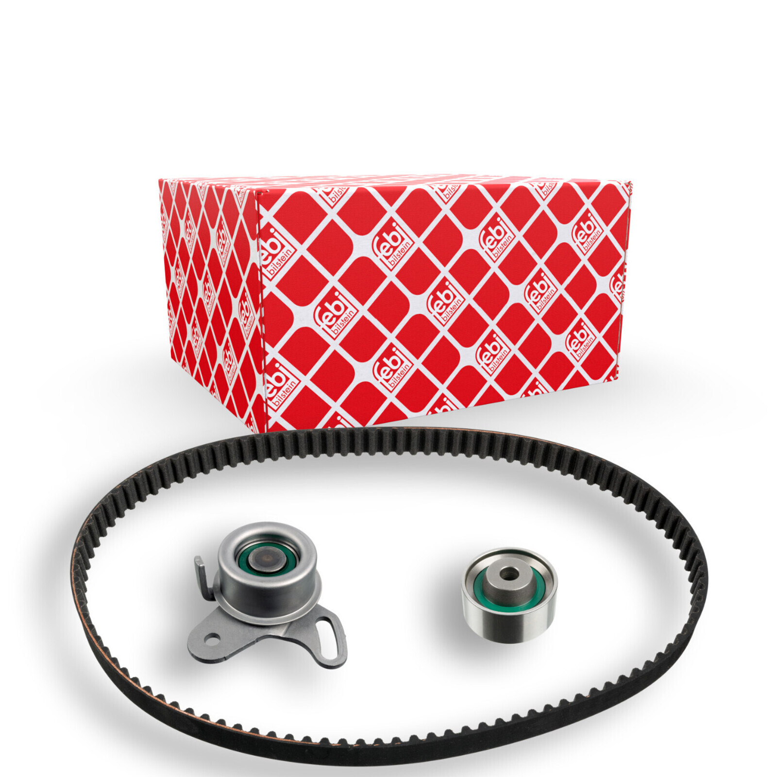 Bild von FEBI BILSTEIN 31061 Zahnriemensatz Zahnriemen Kit, Zahnriemenkit 105 mit abgerundetem Zahnprofil