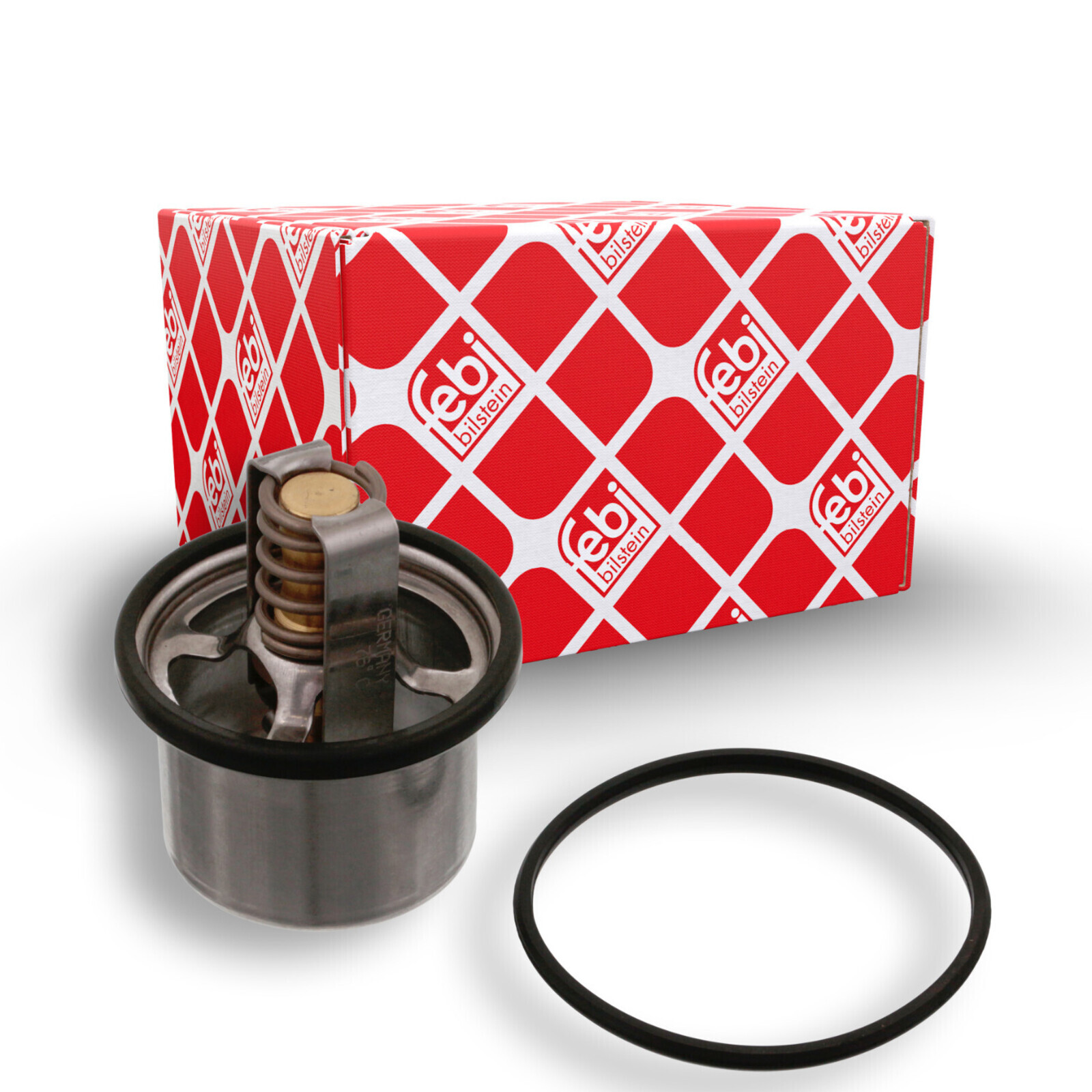 Bild von FEBI BILSTEIN 31967 Kühlwasserthermostat Thermostat, Thermostat, Kühlmittel, Kühler Thermostat 76 mit Dichtring