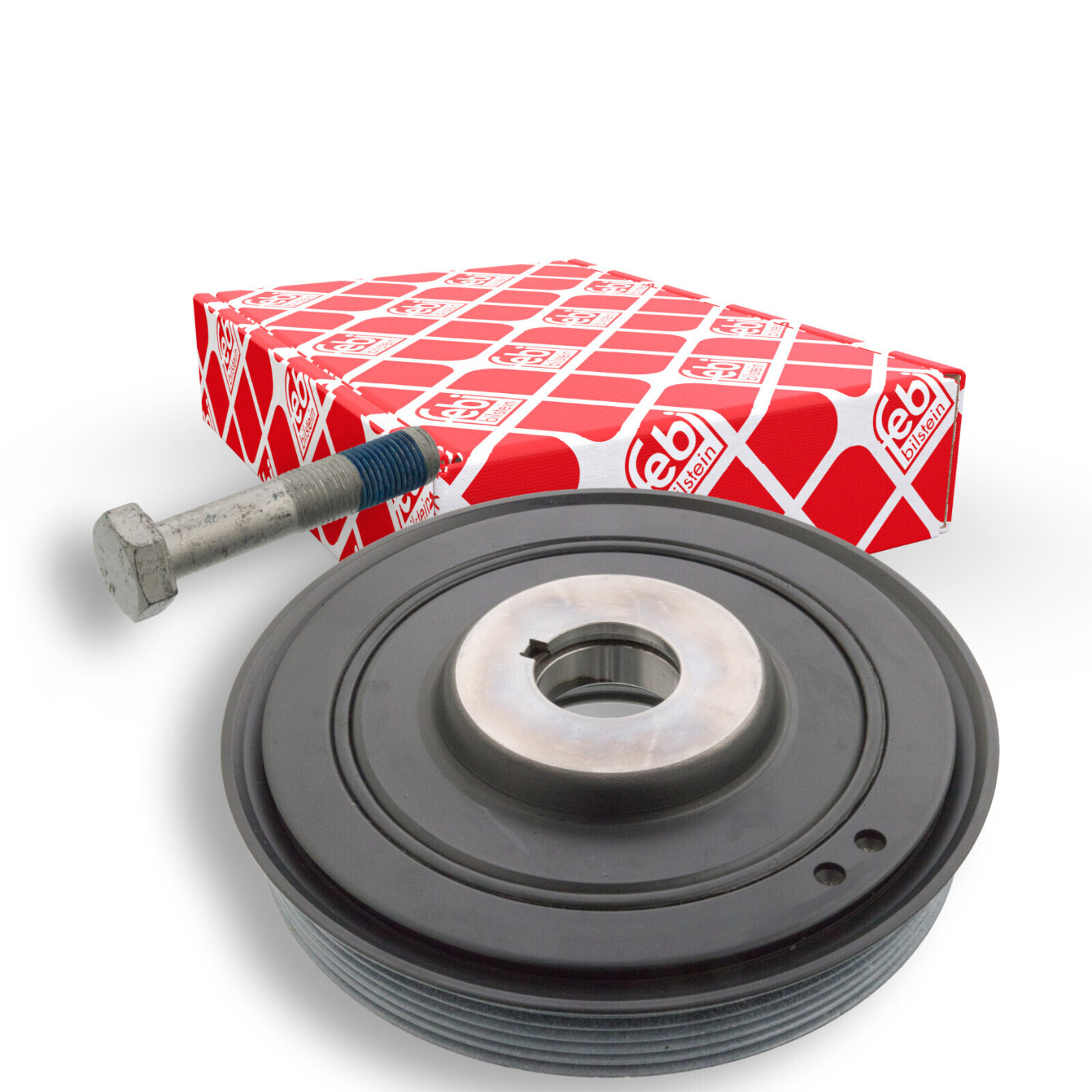 Bild von FEBI BILSTEIN 33783 Kurbelwellenriemenscheibe Kurbelwellenscheibe, Riemenscheibe, Kurbelwelle 162 6PK 5 mit Schraube BMTS Turbo NEU