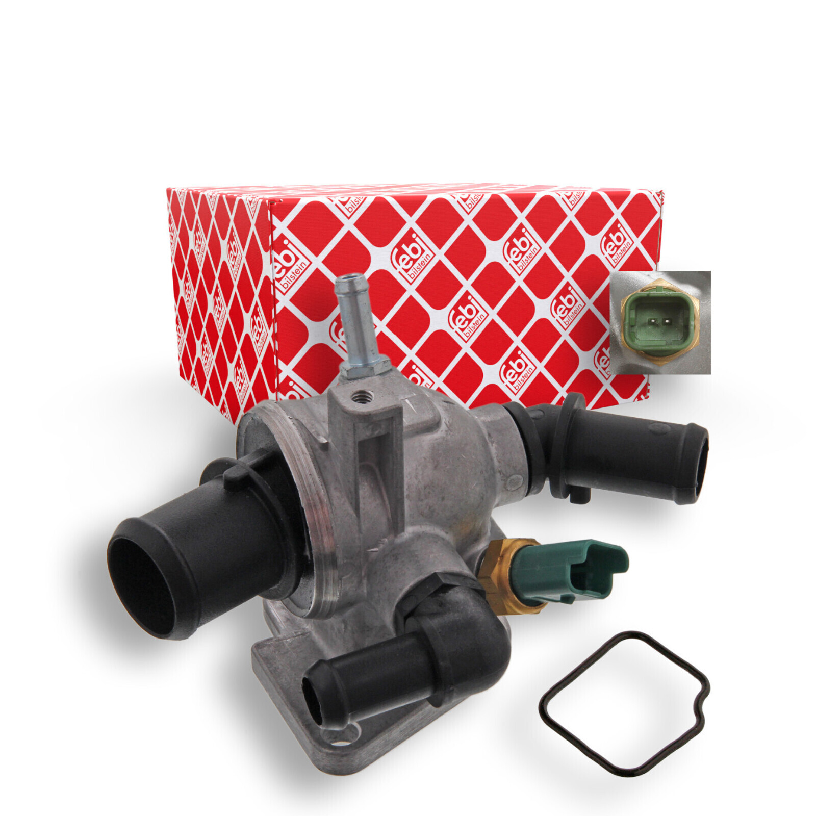 Bild von FEBI BILSTEIN Thermostatgehäuse mit Dichtung für ALFA ROMEO GENERAL MOTORS FIAT VAUXHALL LANCIA OPEL 6338039 055202373 55194271 36284