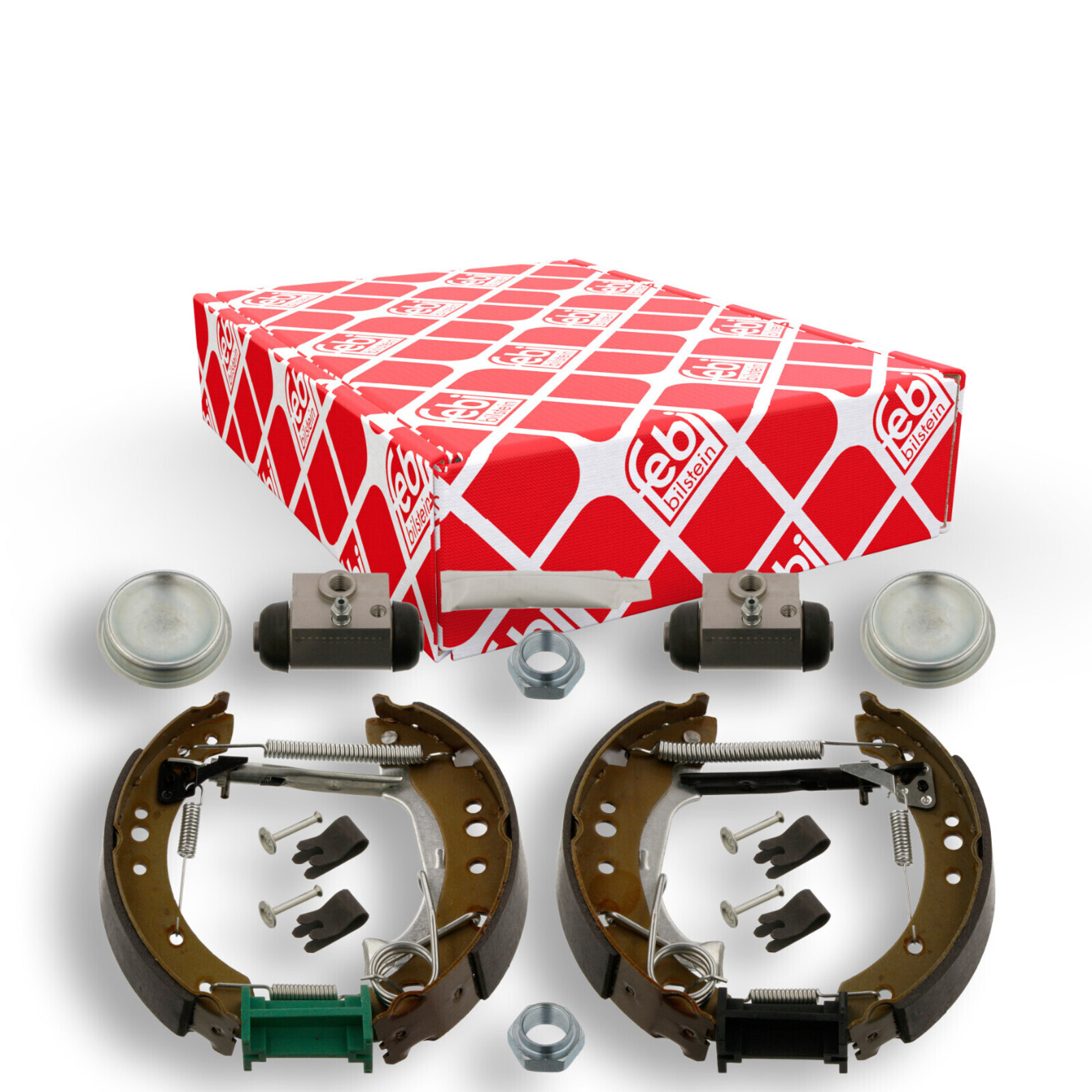 Bild von FEBI BILSTEIN 37526 Bremsensatz, Trommelbremse Hinterachse mit Radbremszylinder, mit Zubehör, mit Anbaumaterial CITROËN: C3 I Hatchback