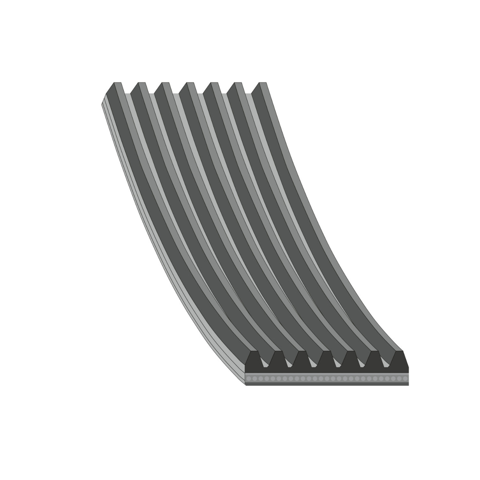 Bild von FEBI BILSTEIN 38435 Keilrippenriemen Rippenriemen 880 7 EPDM (Ethylen-Propylen-Dien-Kautschuk) RENAULT: Clio III Grandtour