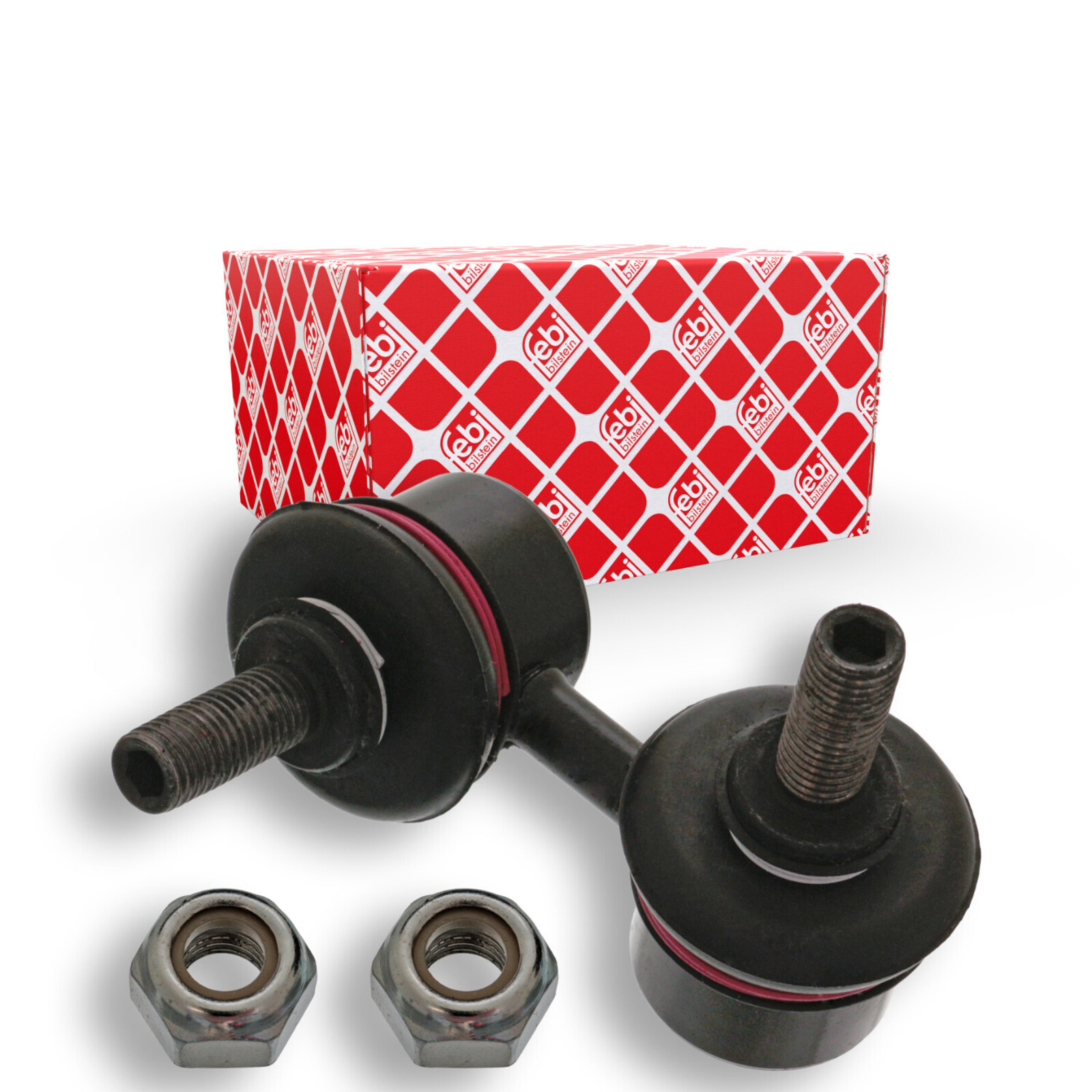 Bild von FEBI BILSTEIN 41680 Koppelstange Pendelstütze, Stabistange, Stabilisatorstange Vorderachse links 55 M10 x 1,25 mit Muttern Stahl