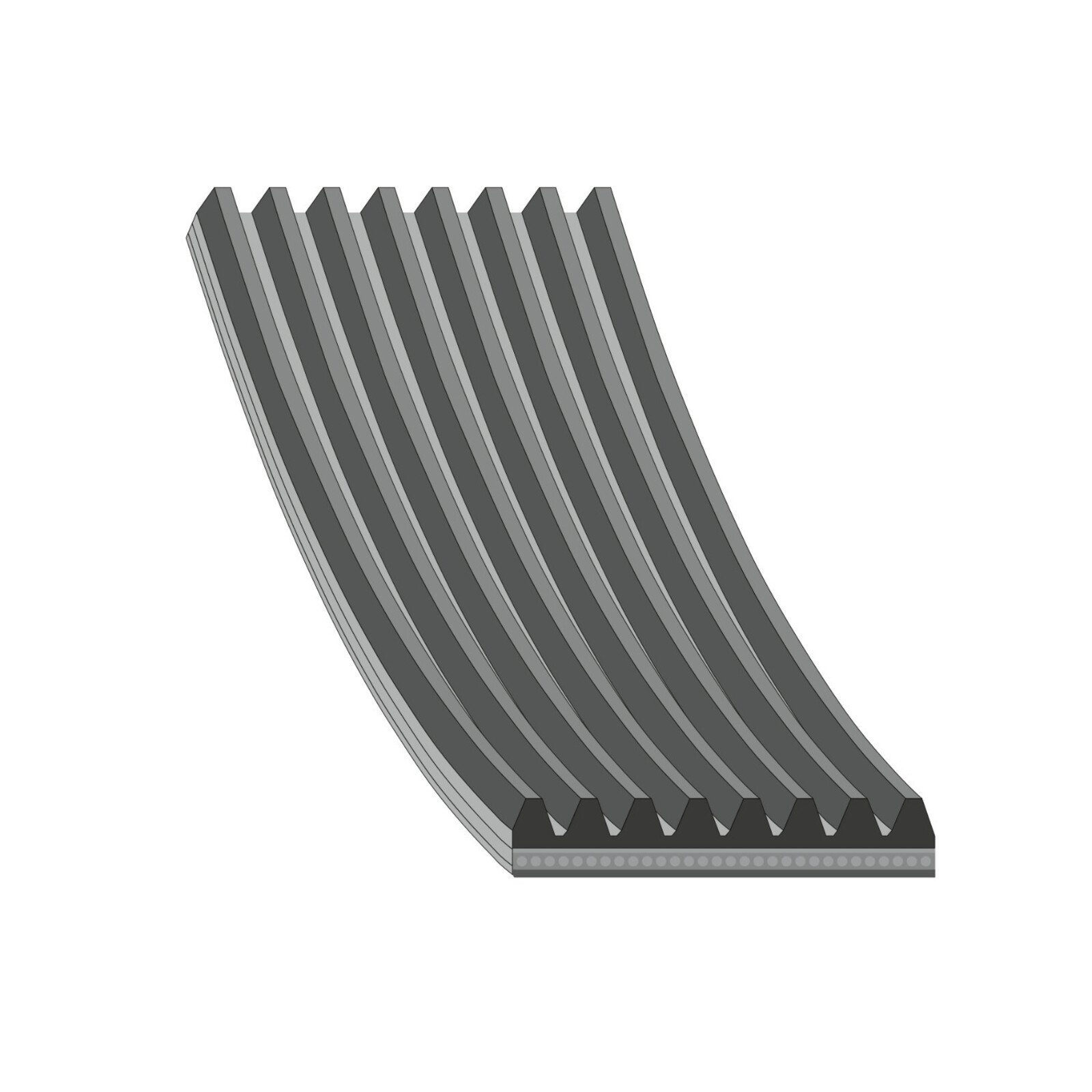 Bild von FEBI BILSTEIN 45827 Keilrippenriemen Rippenriemen 1495 8 EPDM (Ethylen-Propylen-Dien-Kautschuk)