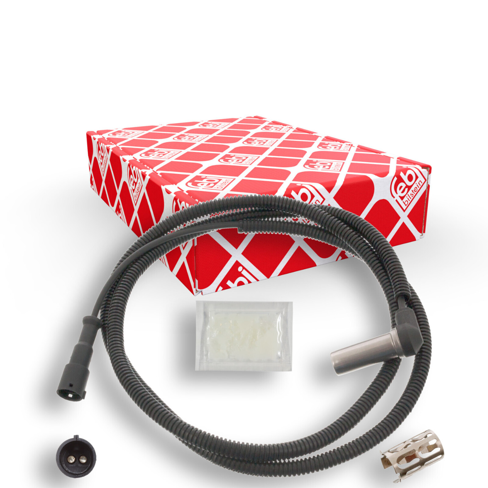 Bild von FEBI BILSTEIN 46016 ABS Sensor Drehzahlsensor, Raddrehzahl Sensor, Drehzahlgeber