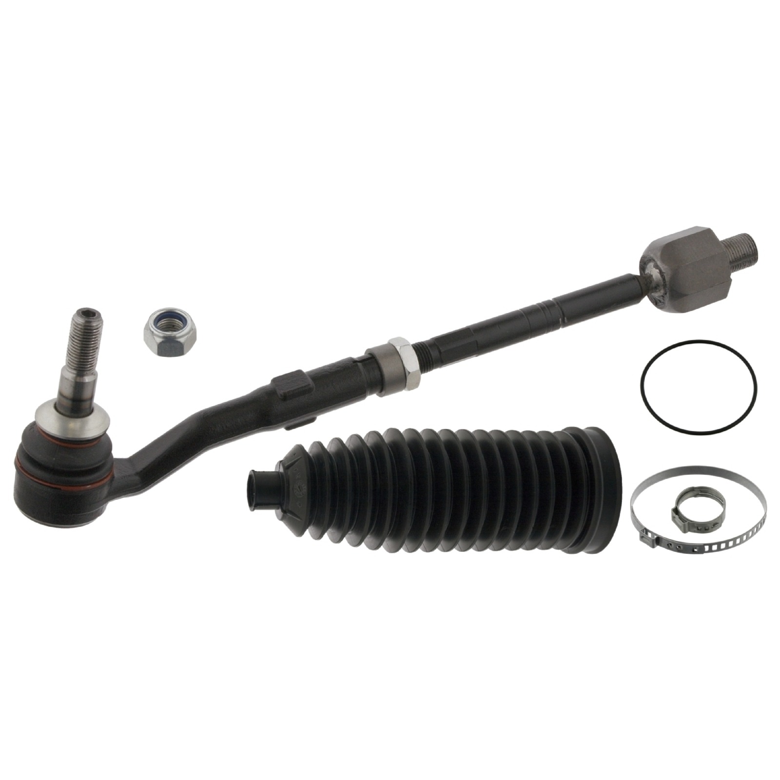 Bild von FEBI BILSTEIN 46290 Spurstange Vorderachse links, Vorderachse rechts mit Mutter, mit Schellen, mit Lenkmanschette BMW: 5 Touring, 5 Saloon