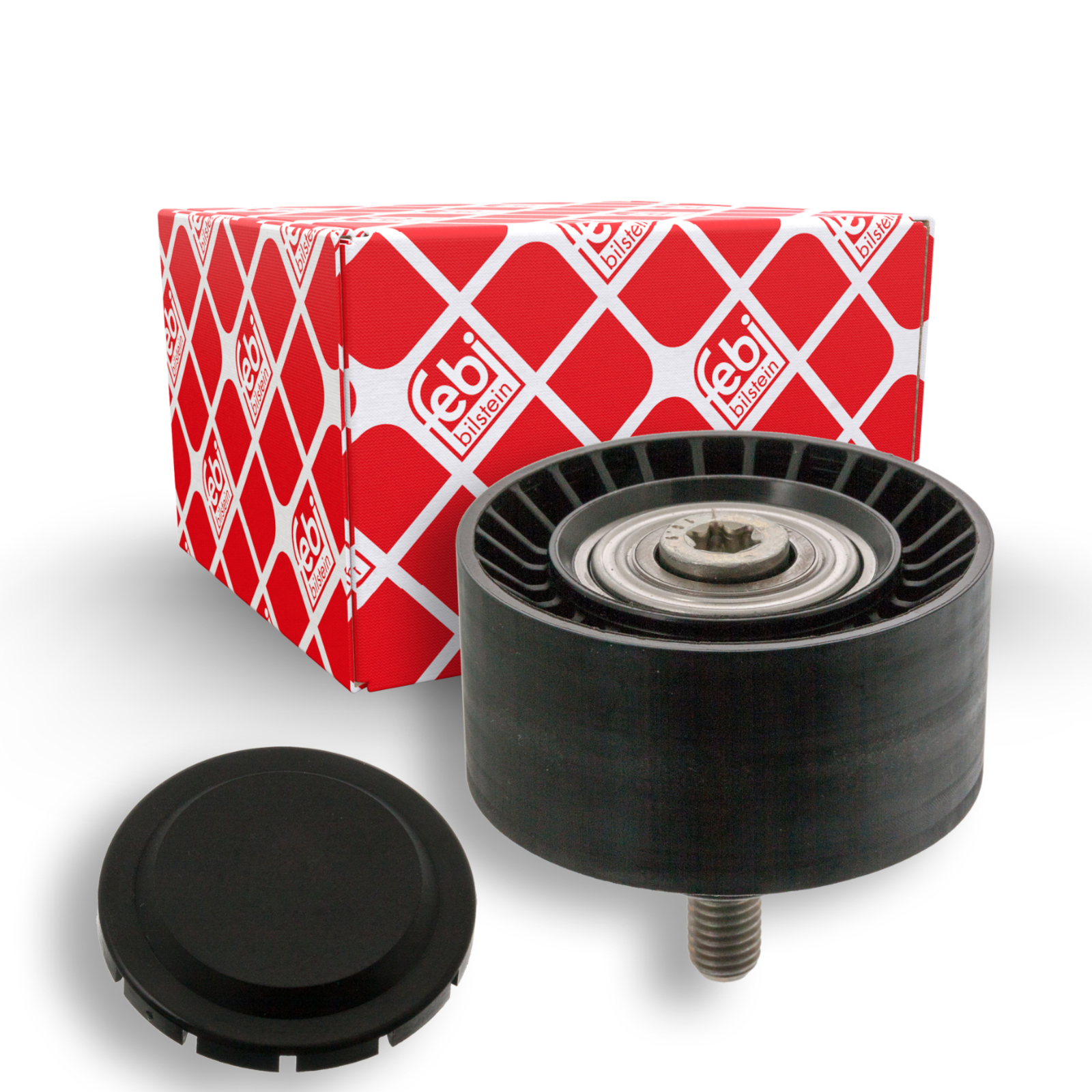 Bild von FEBI BILSTEIN 47597 Umlenkrolle Führungsrolle, Umlenk-/Führungsrolle, Keilrippenriemen mit Schraube BMW: X5