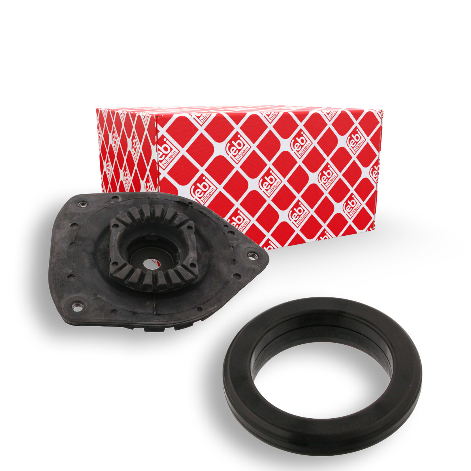 Bild von FEBI BILSTEIN 49853 Federbeinstützlager Domlager, Federbeinstützlager, Federbeinlager Vorderachse mit Kugellager Gummi