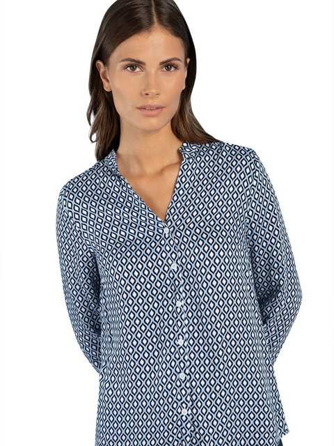 Bild von Printbluse, hellblau/ecru/marine