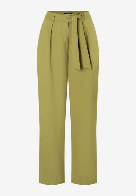 Bild von MORE&MORE Bequeme Jeans Hose mit Bindegürtel soft moss green