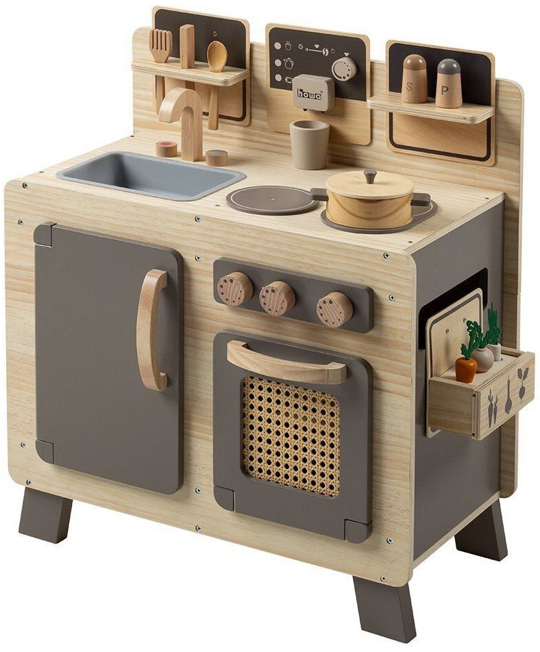 Bild von howa Spielküche FoodieFun, Kinderküche aus Holz inkl. 10 tlg. Zubehör