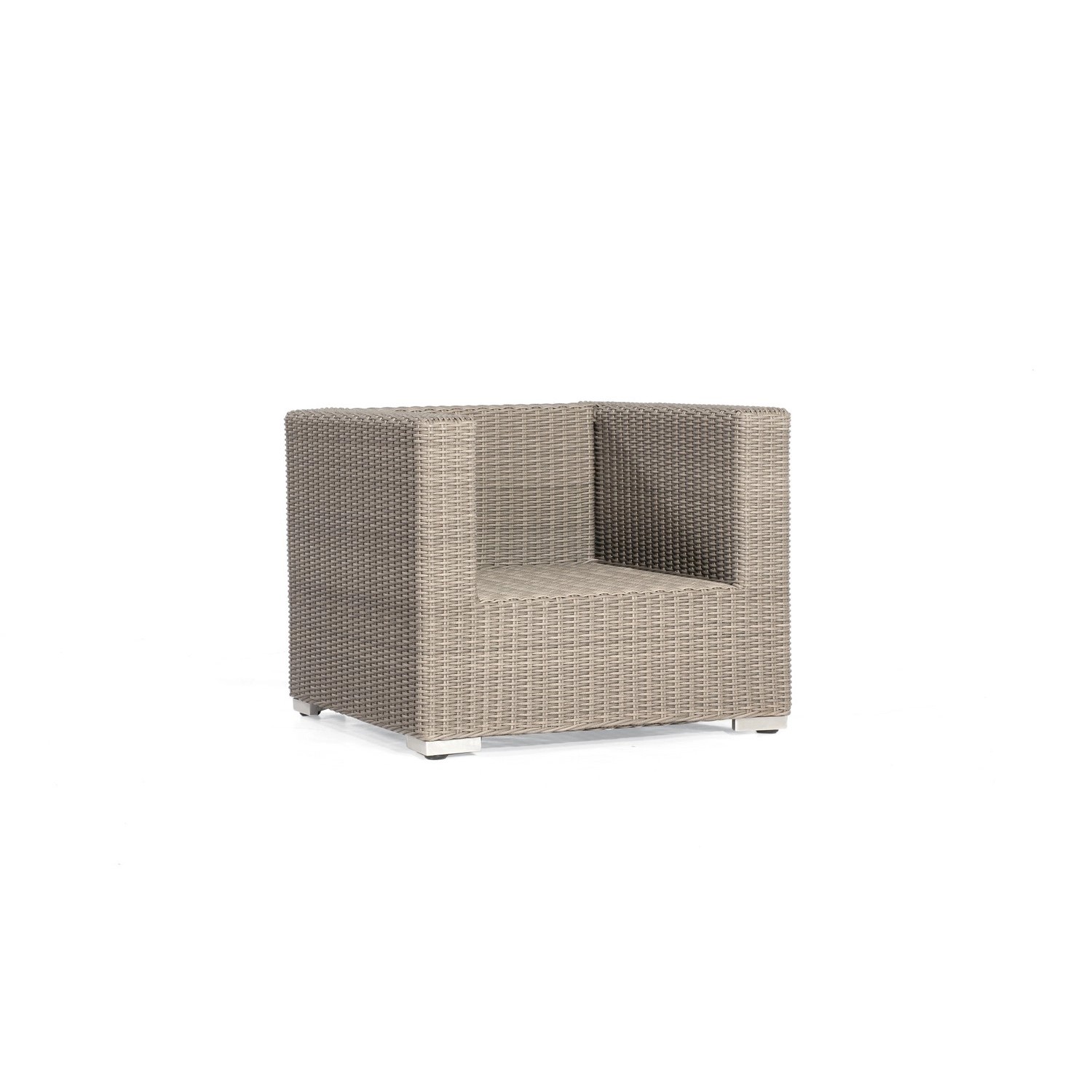 Bild von Natur24 Lounge-Sessel Residence Polyrattan Stone-Grey Stuhl