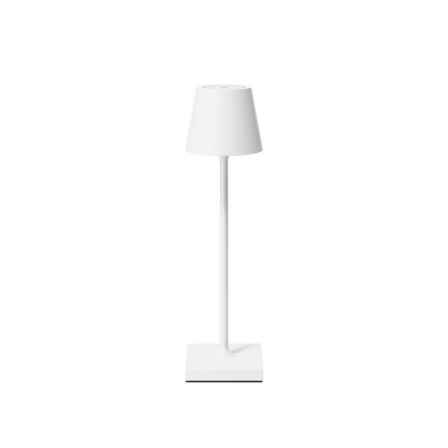 Bild von SIGOR Nuindie pocket - Dimmbare kleine LED Akku-Tischlampe Indoor & Outdoor, IP54 spritzwassergeschützt, Höhe 21 cm, aufladbar mit USB-C, 7 h Leuchtdauer, schneeweiß