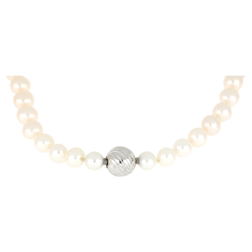 Bild von Elegante VANDENBERG Damen Perlenkette aus 925er Silber
