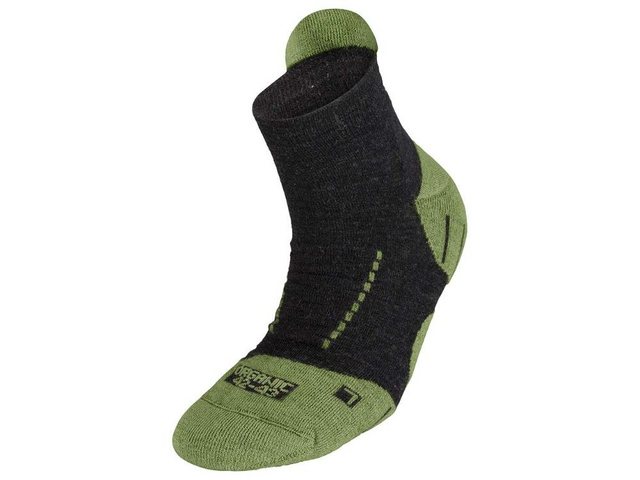 Bild von Hirsch Natur Unisex-Bio-Sportsocken "Jona" grün/schwarz, Gr. 36/37
