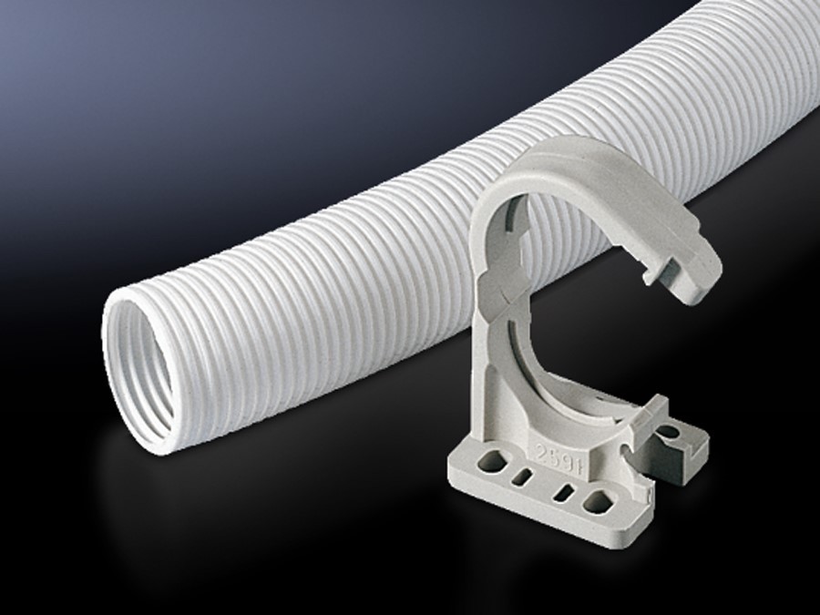 Bild von Rittal, Kabelschutz + Kabelführung, Kabel Kabelkanalhalter (Packung mit 20) (Kabelkanal, 190 mm)