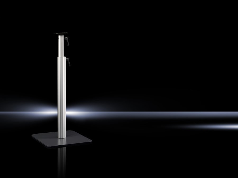 Bild von Rittal CP 6146.100 Standfuß Bodenplatte (L x B x H) 400 x 400 x 10mm Stahlblech 1St.