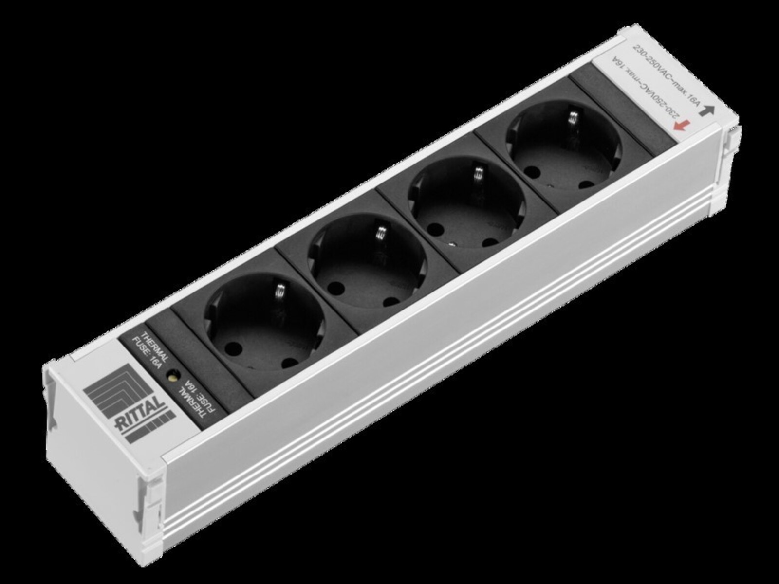 Bild von Rittal - Steckdosenleiste - 4 Ausgangsstecker (7856.090)