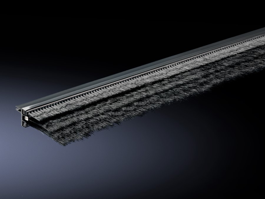 Bild von Rittal Brush strip, super-airtight Length: 2 pc(s), Serverschrank Zubehör, Schwarz