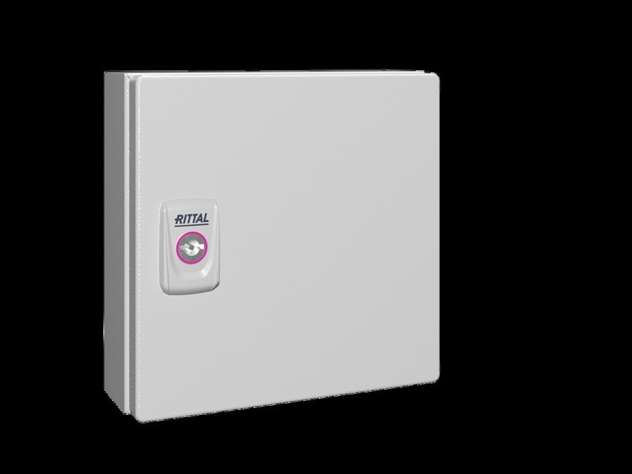 Bild von Rittal KX 1546.000 Installations-Gehäuse, Wand-Gehäuse 200 x 200 x 80 Stahlblech Lichtgrau (RAL 70