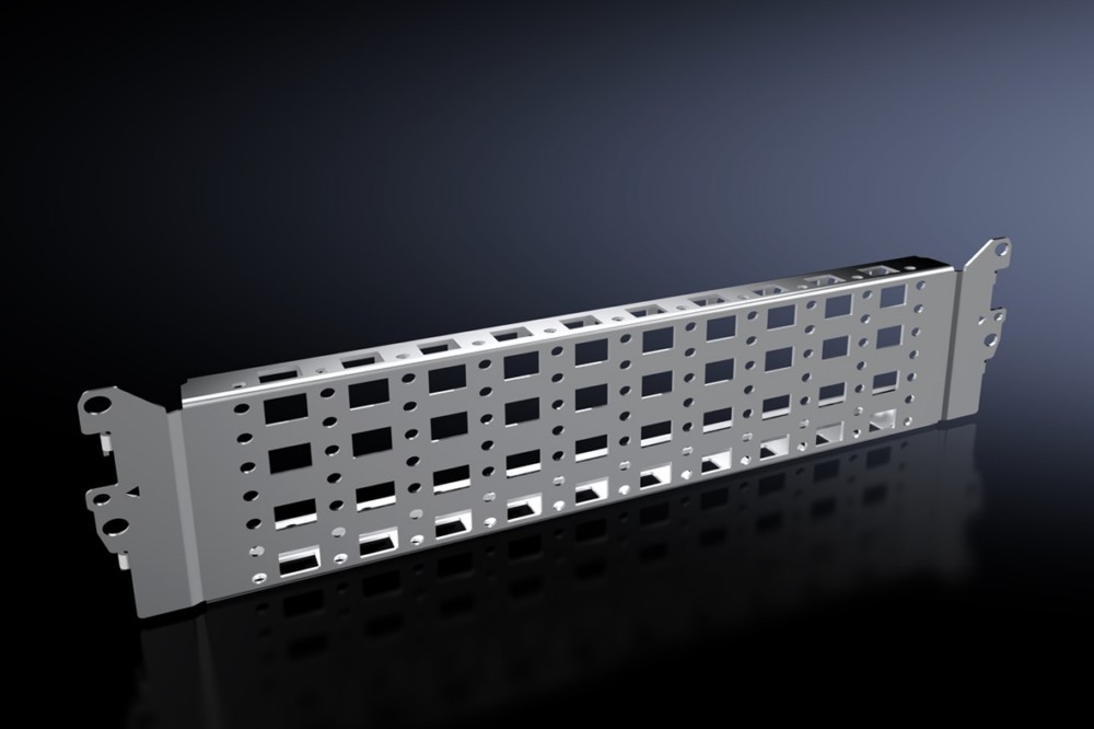 Bild von Rittal VX 8100.730 Montage-Chassis (L x B x H) 400 x 23 x 89mm Edelstahl 2St.