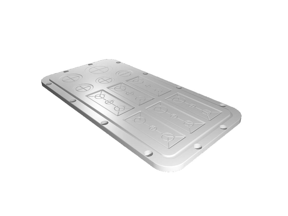 Bild von Rittal AX 2567.200 Flanschplatte (L x B) 221mm x 436mm Kunststoff Grau 1St.