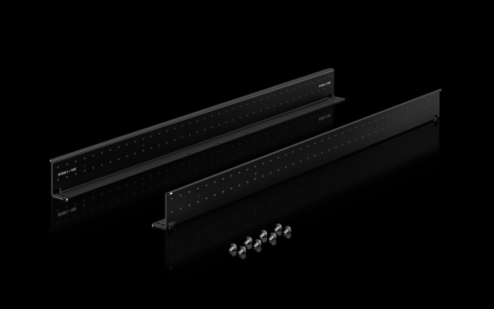 Bild von Rittal 5302164 19 Zoll Netzwerkschrank-Schienen Geeignet für Schranktiefe: 1200mm Schwarz
