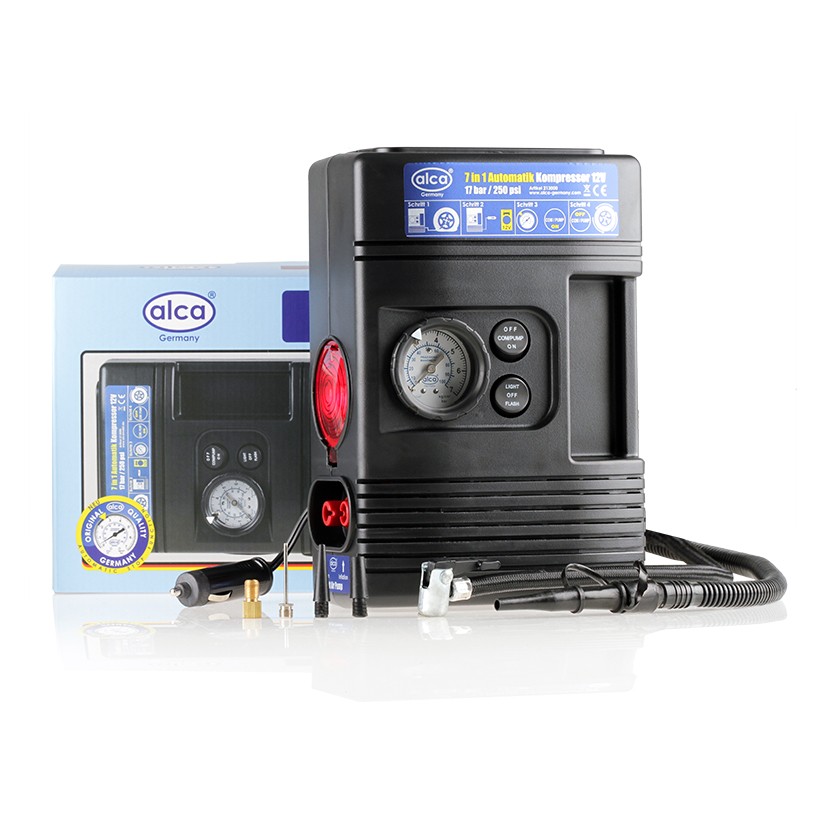 Bild von alca Kompressor Kompressor 12 V ''7 in 1'', 125 W, max. 7 bar, Set