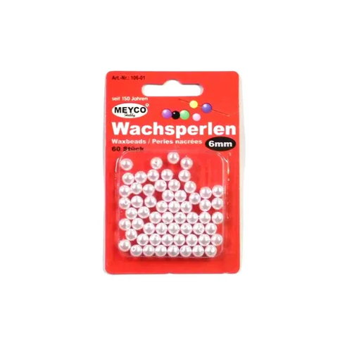 Bild von Meyco Wachsperlen - Bastelmaterial in Weiß