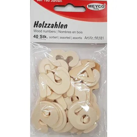 Bild von Meyco Holzzahlen 40 Stück