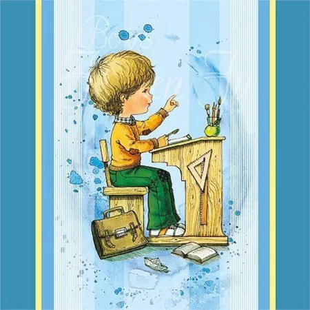 Bild von Lunchservietten Design "Mein Schulstart" - blau