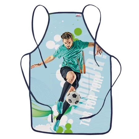 Bild von ROTH Schürze Fußballstar für Kinder von 4-10 Jahren mit Tasche - Matschkittel, Bastelschürze, Malschürze
