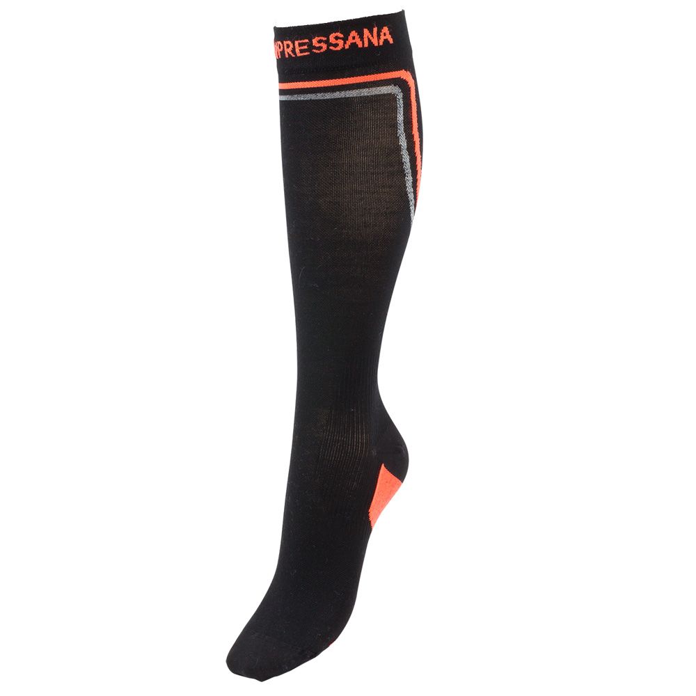 Bild von Compressana sport inverno - Sport-Kompressionstrümpfe mit Merino-Wolle und Seide - für Wärme und Komfort - Kompressionseffekt Ø 18 mmHg - Größe III - Farbe schwarz